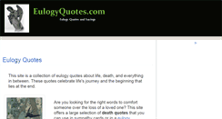 Desktop Screenshot of eulogyquotes.com