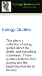 Mobile Screenshot of eulogyquotes.com