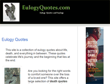 Tablet Screenshot of eulogyquotes.com